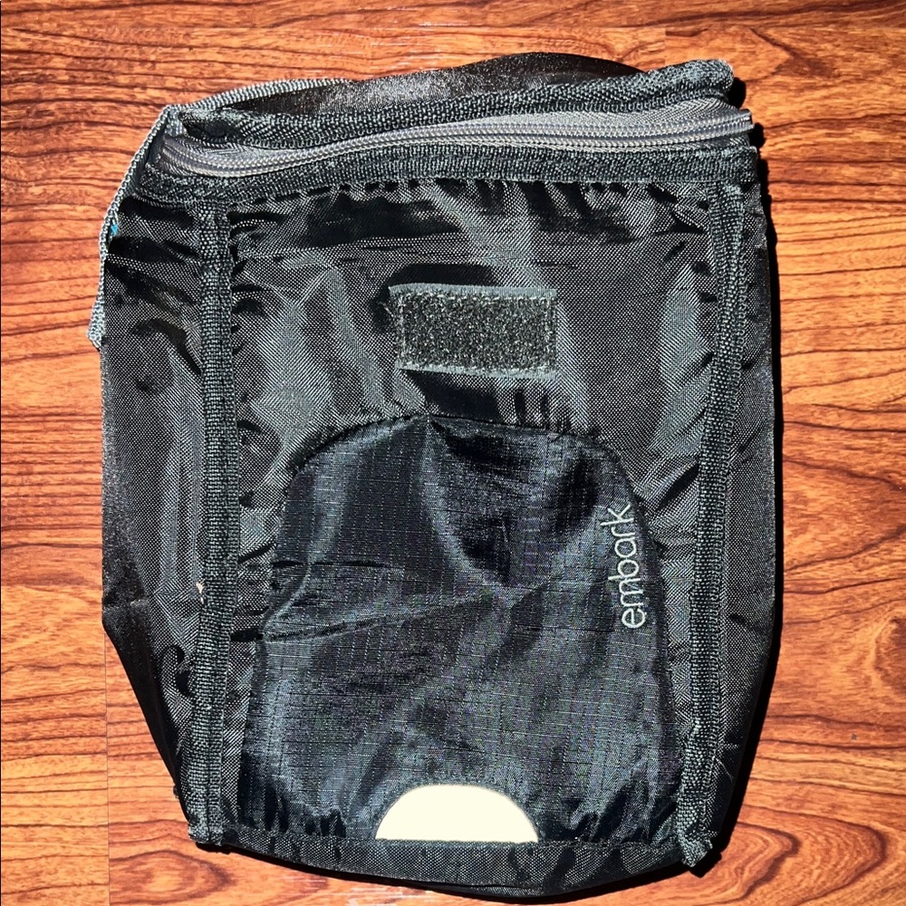 Embark Black Insulated Lunch Pouch Bag